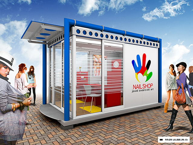 例)ネイルショップ店舗外観