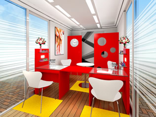 例)ネイルショップ店内